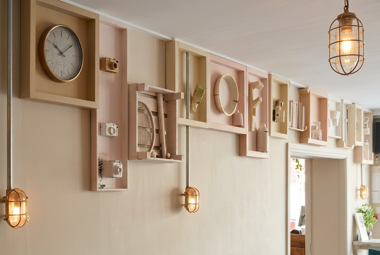 Eclectic Vintage Painted Wall Art