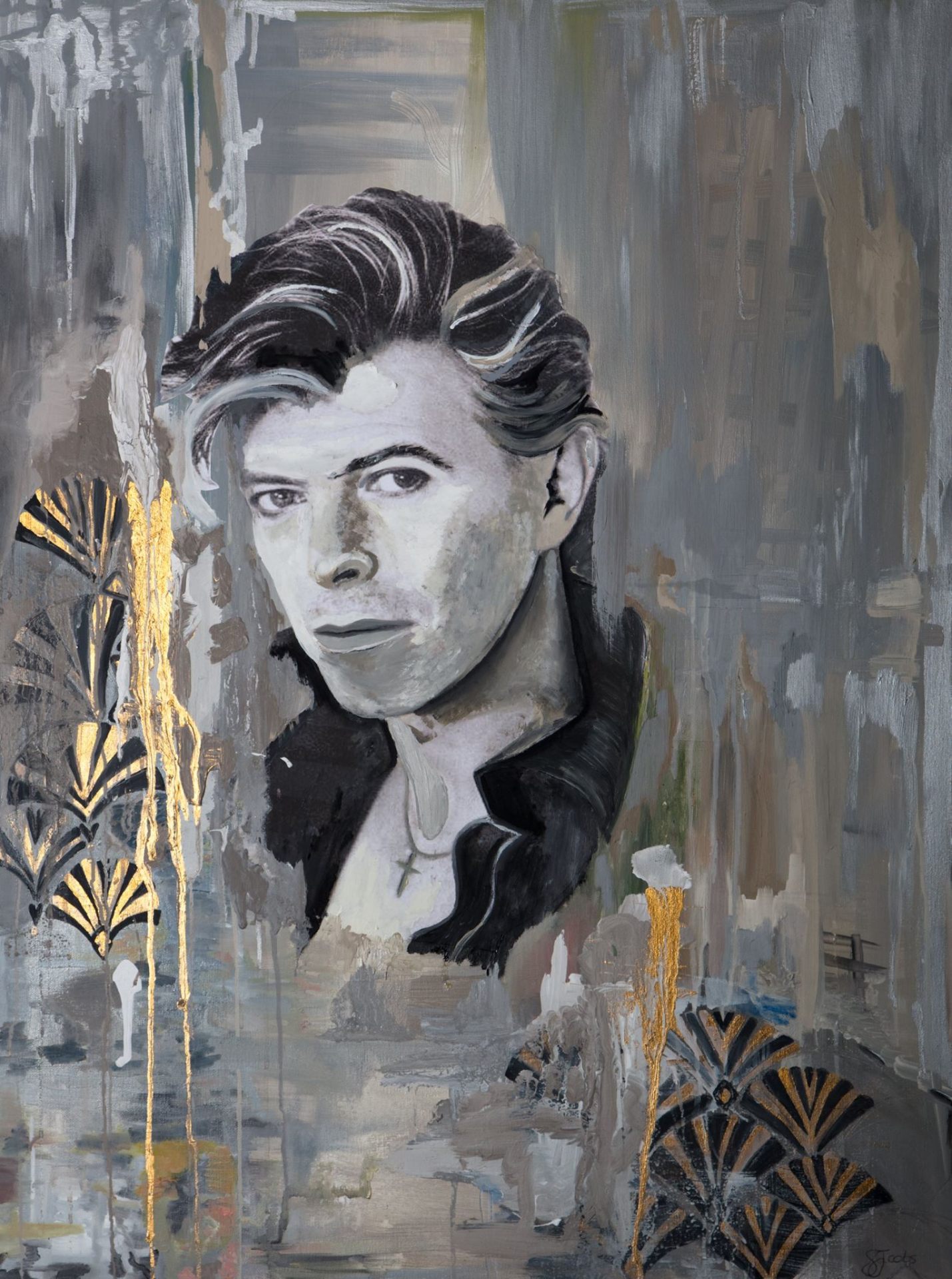 Bowie, in Gold